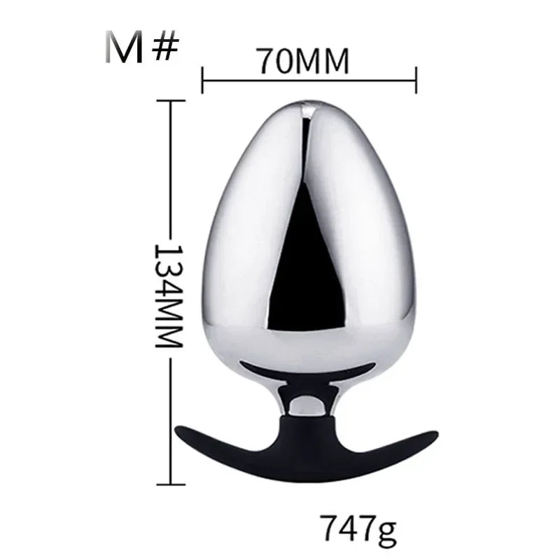 Hot Selling Anal Plug Dildo Huge Fist Strap On Sex Toys For Men/Women Masturbators Stainless Steel Toys Big Butt Plug Wearable