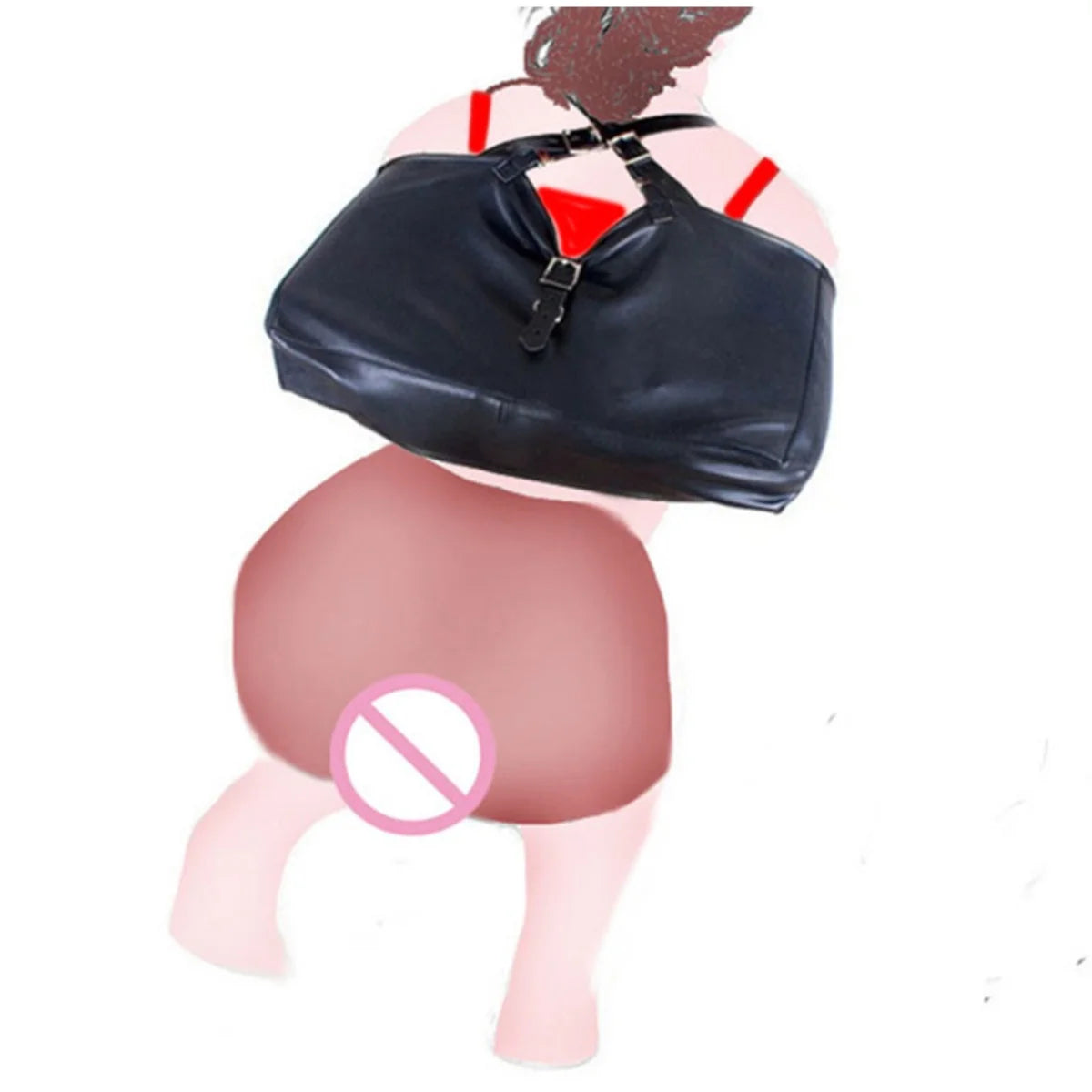 BDSM Strait Jacket / Armbinder,Leather Deluxe Arm Binder Restraint,Behind Back Bondage Gloves,Sex Toys For Couples