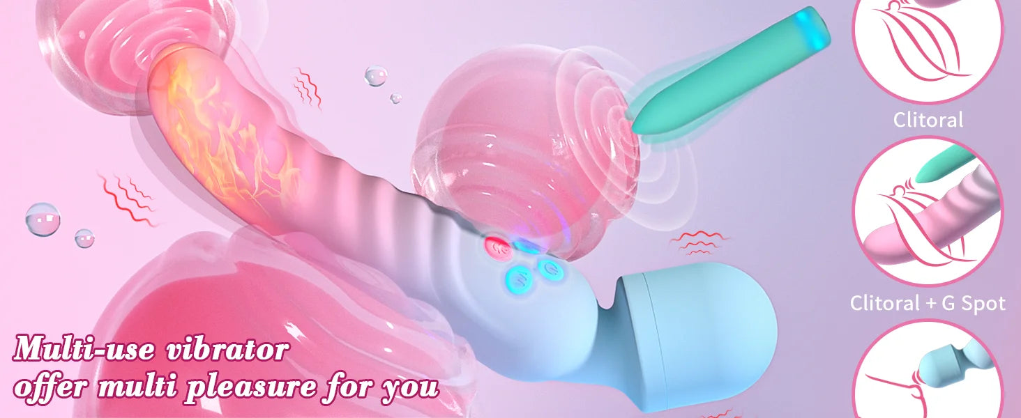 Powerful AV Vibrator for Women G Spot Dildos Magic Wand Clitoris Stimulator Female Vagina Massager Adults Sex Toys for Woman
