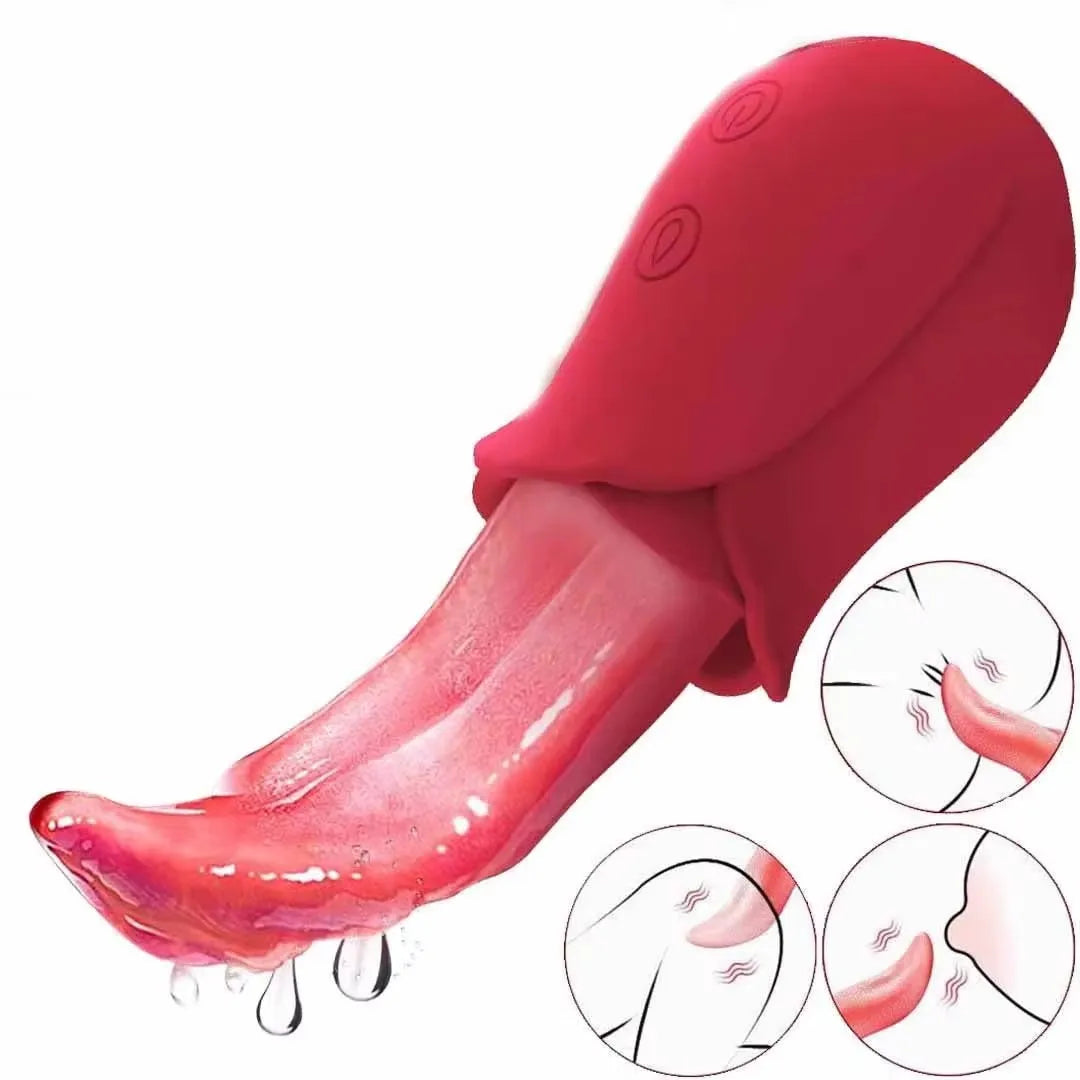 Sex Toys Vibrator Tongue Licking Nipple Clitoris Stimulator Vibration Masturbation Tools Women Couple Sex Toys Vibrator 18+