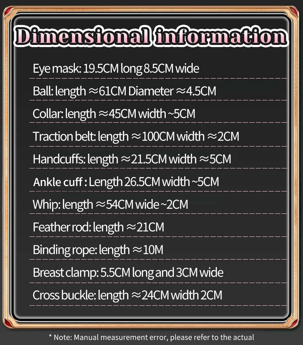 Sex Toys For Woman Couples Handcuffs Set BDSM Bondage Gear Bed Restraints Rope Strap Adult Game Wrists Neck Cuffs & Eye Mask