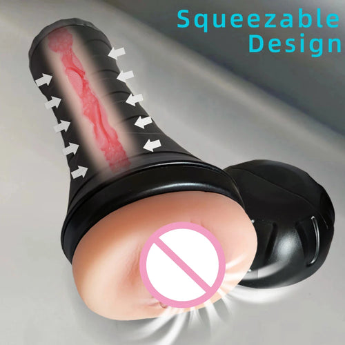 1pc Masturbator Cup Male Sex Toy Soft Realistic Tight Vagina Anal Sex Device Adult Sex Toys for Man Man Masturbation Stroker