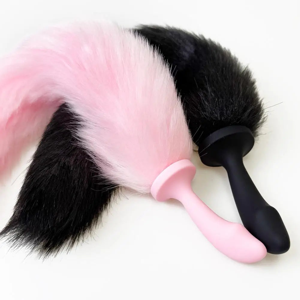 Silicone Sexy Fox Tail Anal Plug Anal Dilator For Women Men Butt Plug Dildos Small Tail Anal Plug Cosplay Sex Toys For Adult