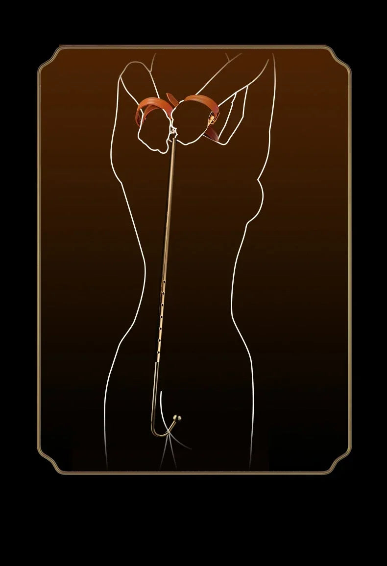 LOCKINK Metal Anal Hook Couple Adults Toys SM Posterior Anal Dilation Single Bead Adjustable Restraint Equipment for Men Women