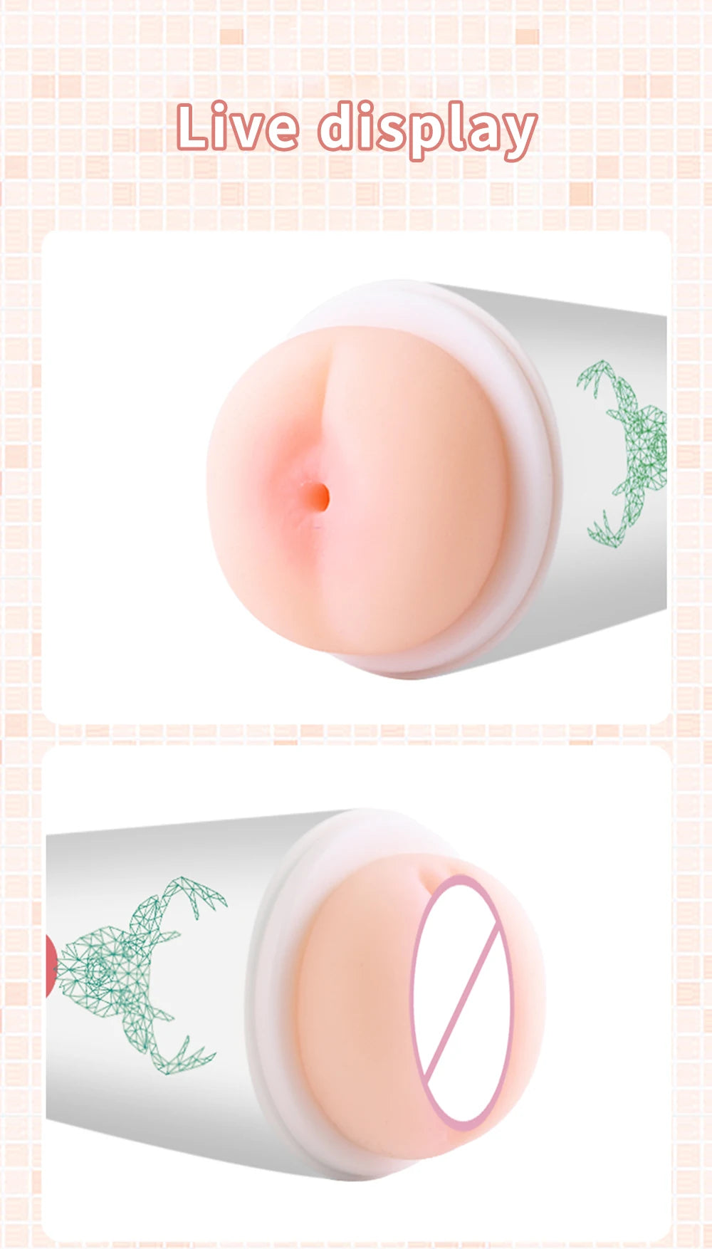 Realistic Vagina Sex Toys Scrotum Stimulator Safe Silicone Vaginal Male Masturbator Soft Pocket Pussy Male Sex Toys for Adult