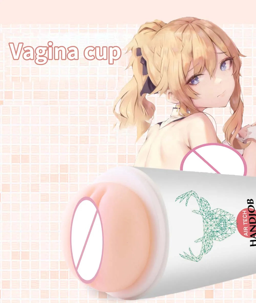 Realistic Vagina Sex Toys Scrotum Stimulator Safe Silicone Vaginal Male Masturbator Soft Pocket Pussy Male Sex Toys for Adult