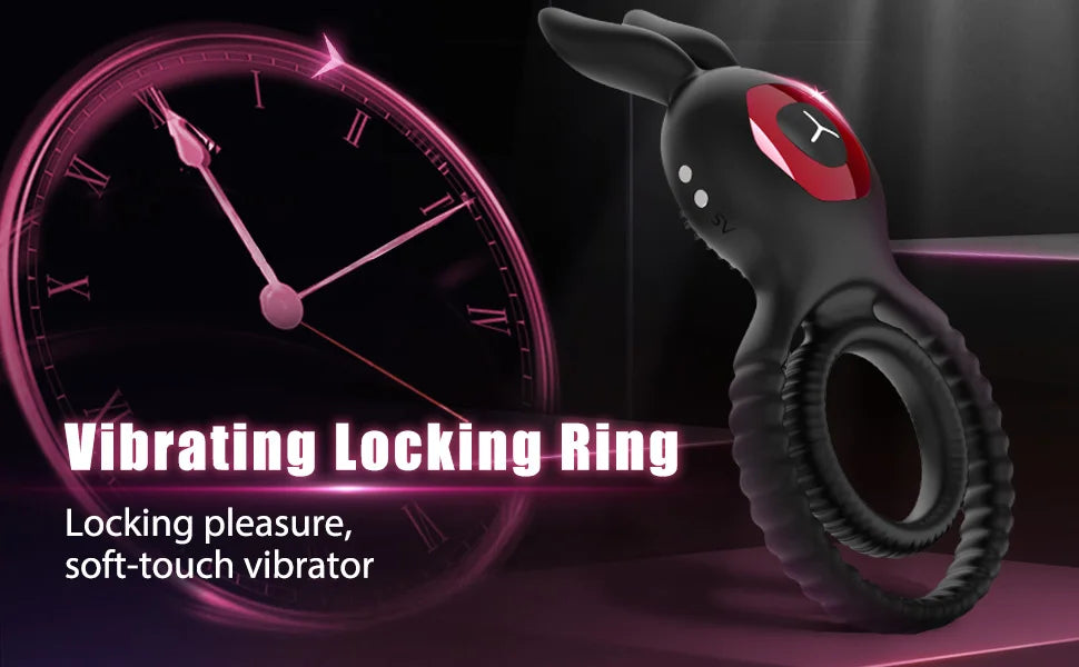 Vibrating Cock Ring Vibrator Adult Sex Toy with Vibrations Longer Harder Stronger G Spot Clitoral Stimulator Penis Ring Erection