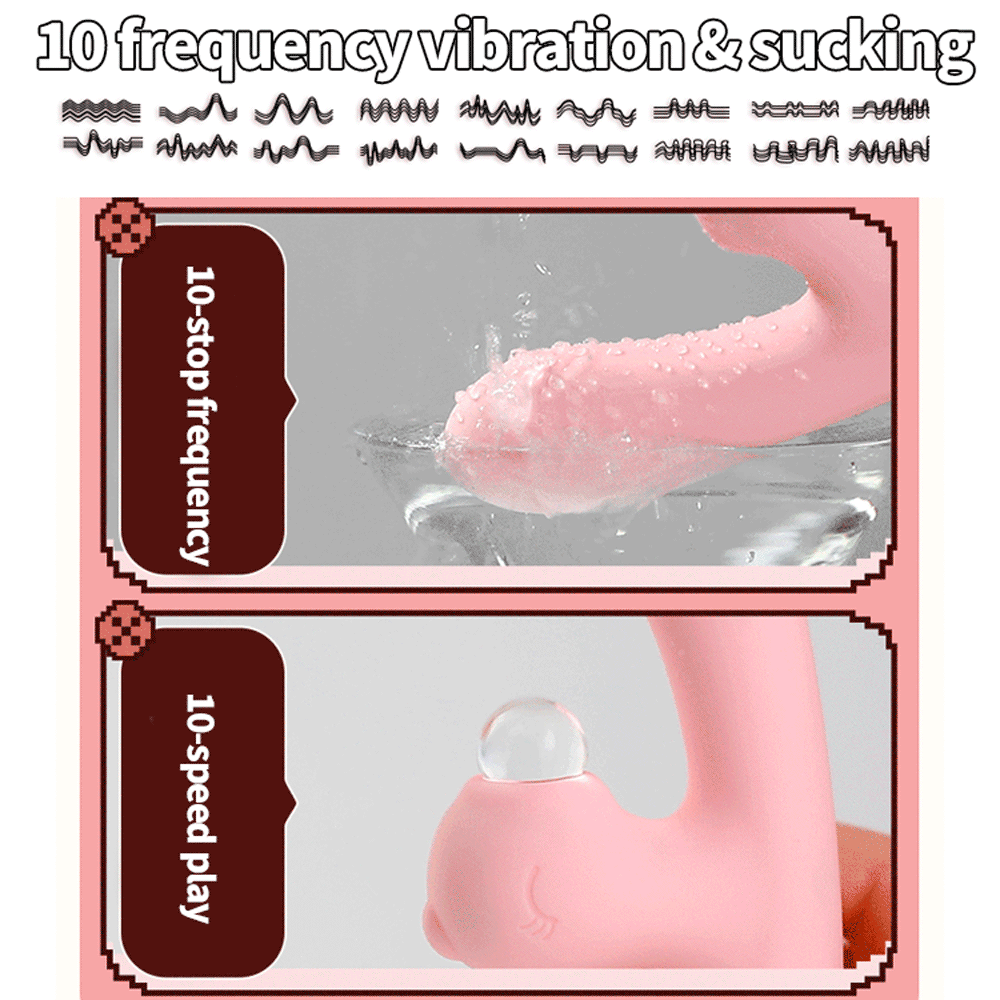 Powerful Vibrator For Women Dildo Clitoris Stimulator Wand Female Masturbation Adult Couple Sex Toys Tongue Licking & Vibration