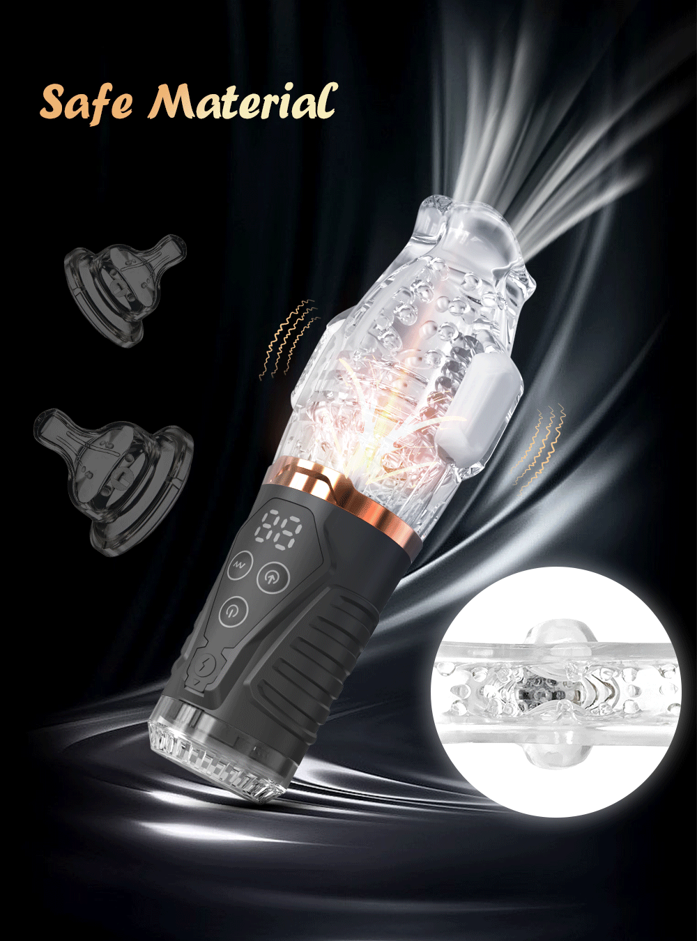 New Automatic Male Masturbator for Men 360 Rotation Vibrator Penis Massager Vagina Pussy Male Masturbation cup Sex Toys for Men