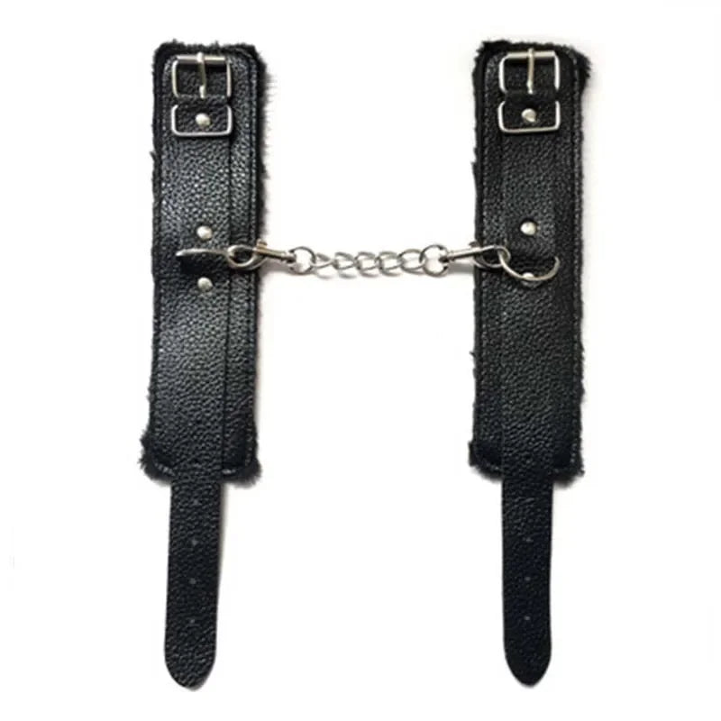 BDSM Sexy Bondage Handcuffs Ankle Cuffs Adjustable With Adult Game Erotic Sex Toy for Women Couples Pink Black Red