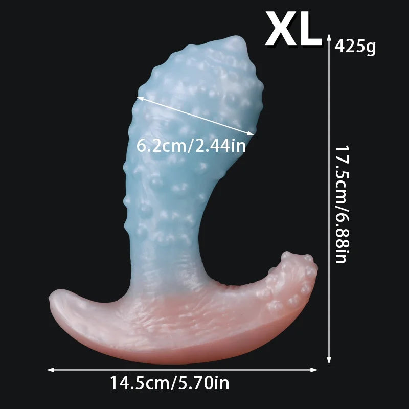 Silicone Jumbo Anal Plug Wearable Dildo Super Soft Anal Dilator Stimulation Vaginal Anal Plug Massager Sex Toys For Men And Wome