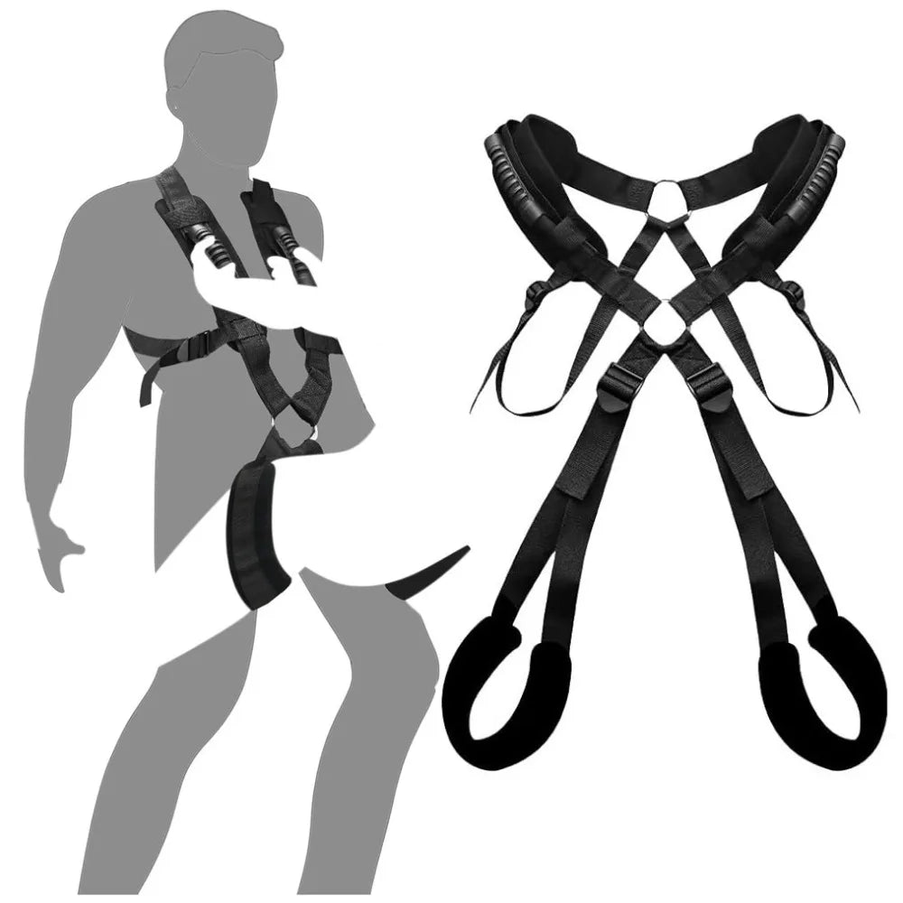 BDSM Double Shoulder Swing, Adult Sex Games for Men and Women, Bondage Straps, Sex Toys, Elastic Adjustable, Adult Products
