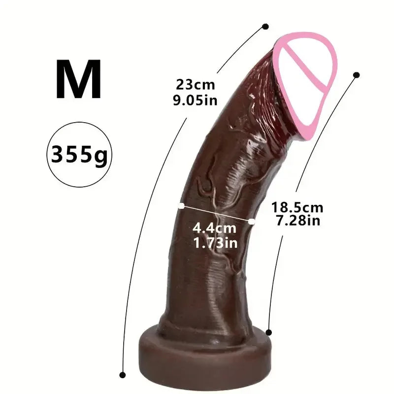 Soft Realistic Huge Glans Dildo For Female Masturbation Big Penis Anal Silicone Dildos With Suction Cup Dick Sex Toys for Women