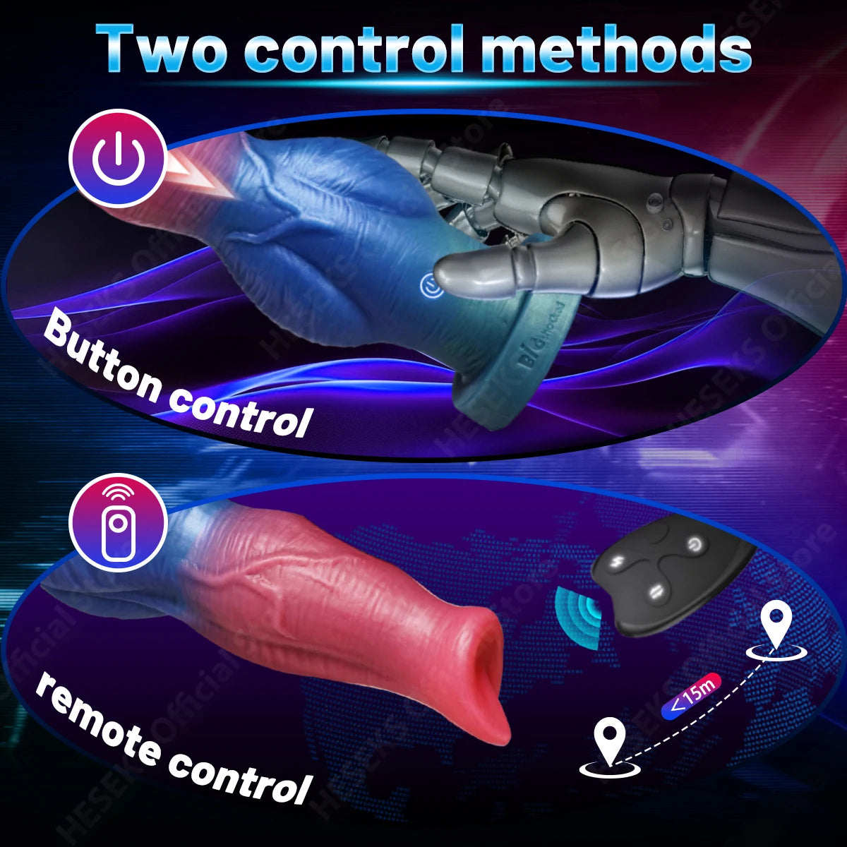 10 inch Thrusting Dildo Vibrator 7 Vibration & Thrust Modes Huge Monster Dildos G Spot Anal Toys with Remote Control for Women