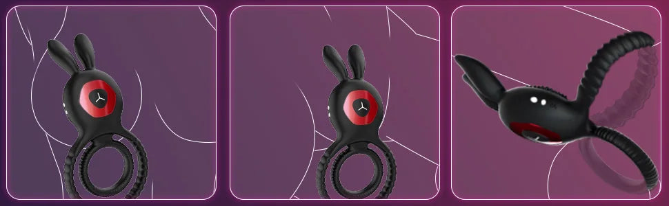 Vibrating Cock Ring Vibrator Adult Sex Toy with Vibrations Longer Harder Stronger G Spot Clitoral Stimulator Penis Ring Erection