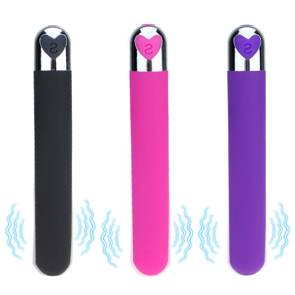 Mini Bullet Vibrator Female Clit Vagina Stimulation G Spot Masturbation Anal Vibration Massage AV Stick Dildo Sex Toys For Women