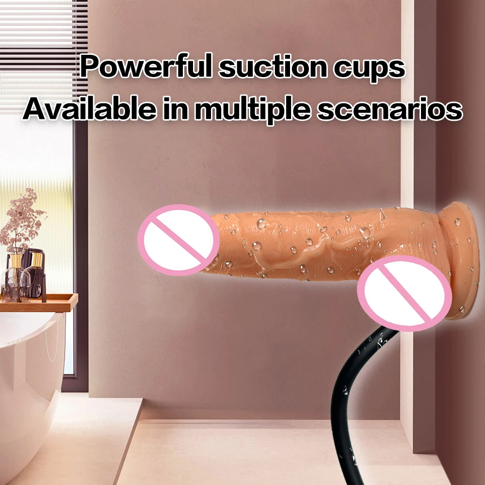 Realistic Inflatable Dildo for Women - Soft Fleshy Texture Adult Pleasure Toy