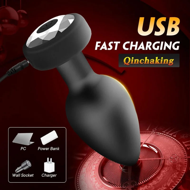 Adult Sex Toys Vibrating Anal Plugs Sex Toys Anal Massage Devices for Backyard Use Soft Rubber for Masturbation