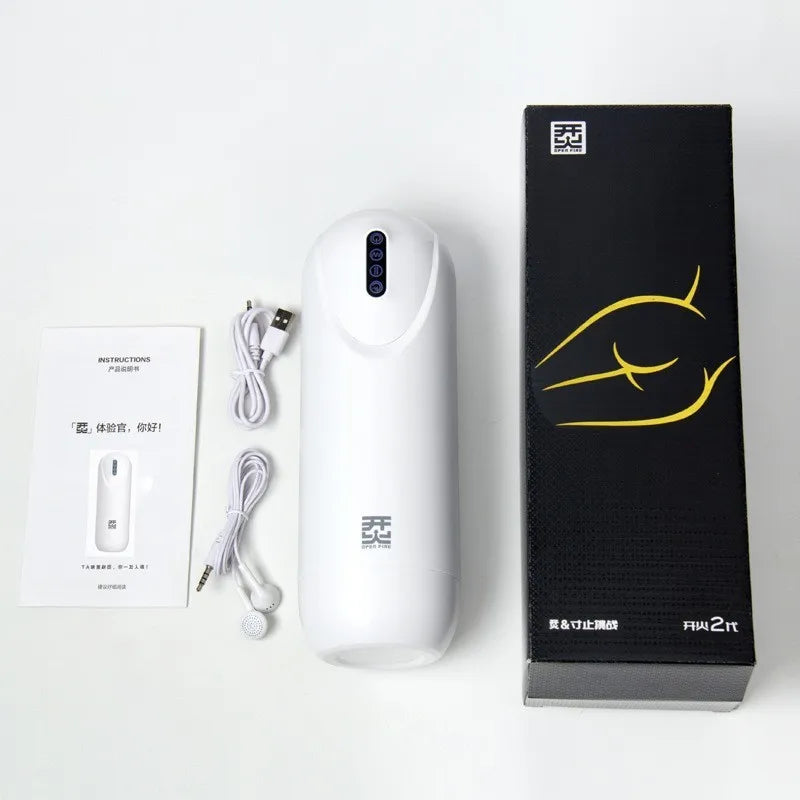 Realistic Automatic Male Masturbator, Powerful Sucking & Thrusting Stimulation Hands-Free Electric Adult Sex Toys for Men