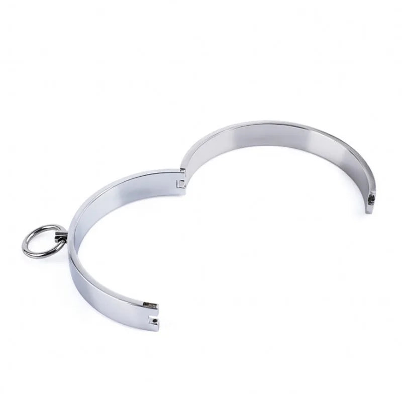Dia 14cm Metal Neck Sex Collar Adult BDSM Slave Role Play metal Collar For Men Sex Games Couple Sex Bandage Drop shipping