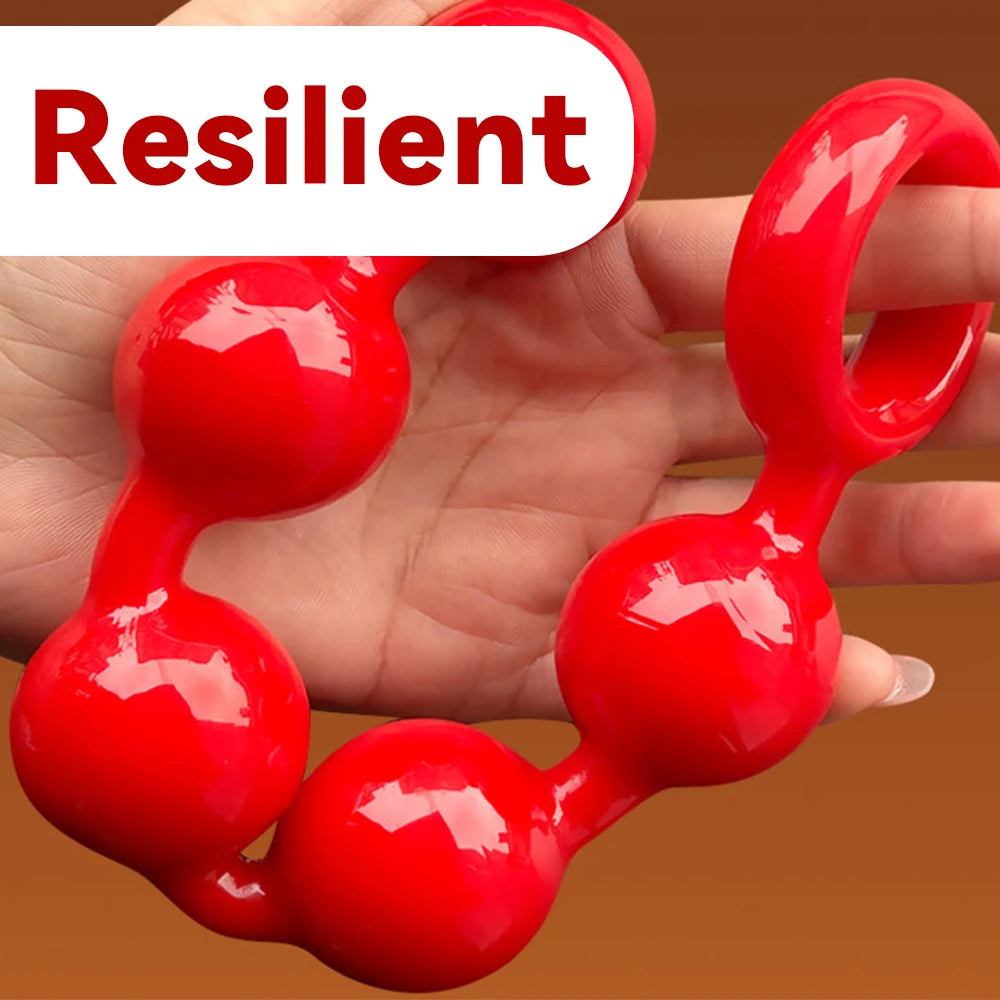 Anal Beads Butt Plugs with 5/6  Anal Balls Adult Sex Toys Anal Chain Prostate G-spot Stimulator Vaginal Anus Dilator for Men