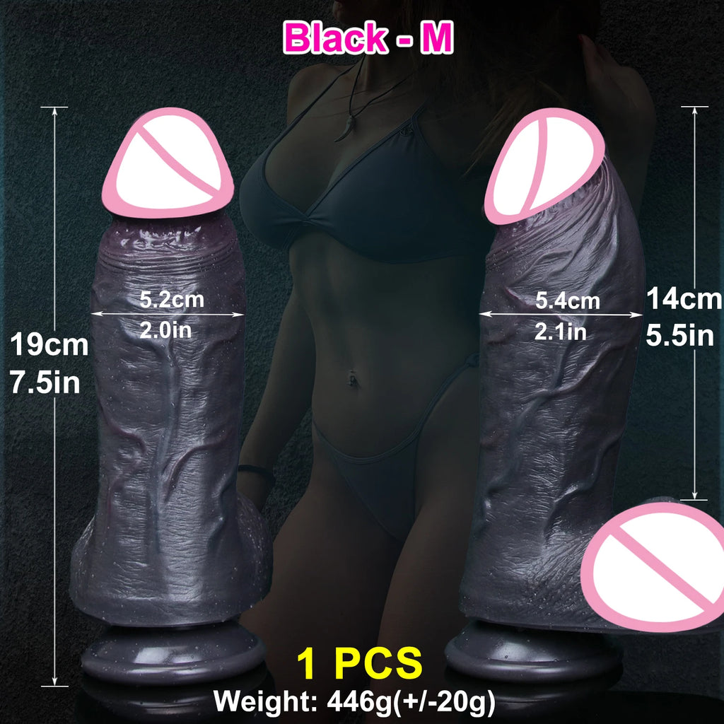 Realistic Flesh Skin Soft Thick Big Dildo Double Silicone Small Penis Woman Man Anal Sex Toy Suction Cup Dick Masturbators Cock