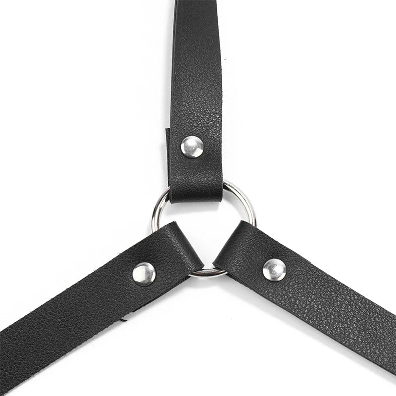 Bdsm Bondage Leg Harness Garter Belt Erotic Lingerie Women Body Garters Gothic Lenceria Mujer Sexy Bow PU Leather Harness Belts