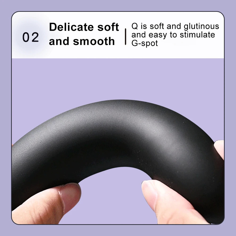 Flexible Liquid Silicone Dildo For Begginner Anal plug Prosate Massager G Spot Personal Massage Tool Suction Cup  Female Sex Toy