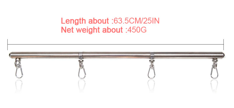 Metal Spreader Bar For Handcuffs & Ankle Cuffs BDSM Slave Restraints Device Bondage Sexy Toys For Couples Adult Games