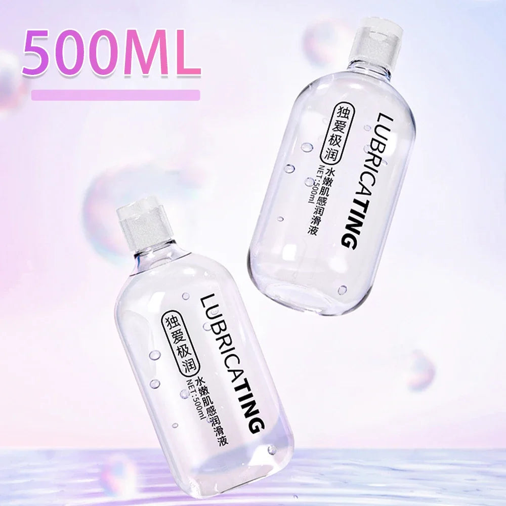 500ml Sex Lubricant Anal Lube Vaginal Lubricants Water Based Gel Gay Intimate Lubrication for Adult Women Men Masturbator