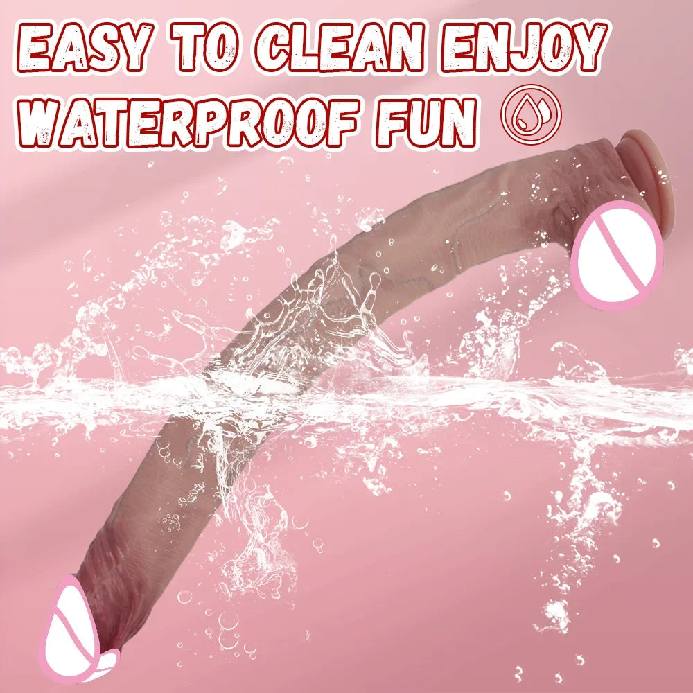 Realistic Dildo Long Penis Dildo Sex Toys Silicone Big Dildos Lifelike Giant Dildo for G Spot and Anal Play with Suction Cup