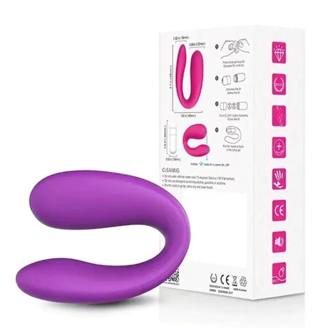 Mini U-shaped Vibrator Female Vaginal Anal Stimulator Clitoral Masturbator G-spot Massager Couple Vibrating Egg Female Sex Toys