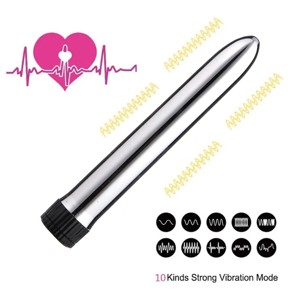 7Inch Vibrating Dildo for Women, Portable Bullet Vibrador Dildo Vibrator Clitoris Stimulator G-spot Massager Sex Toy Masturbator