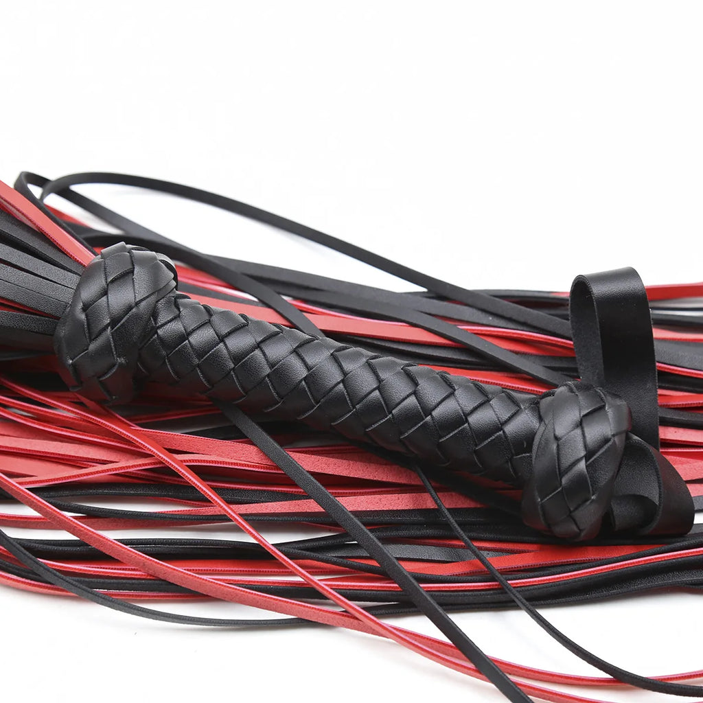 Silicone Whip Flogger for Couples Women - Bondage Flirt Spanking BDSM Fetish Riding Crop Chastity Erotic Sex Toy