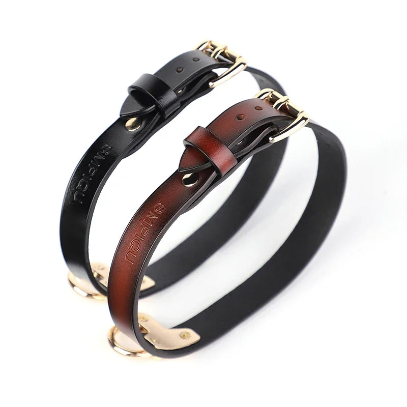 sm props bondage leather collar slave bed neck bondage with belt BDSM erotic sex toys women couple adult games