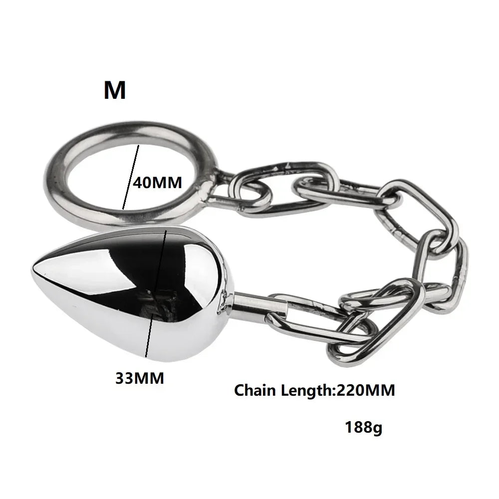 Hot Selling Anal Plug Dildo Huge Fist Strap On Sex Toys For Men/Women Masturbators Stainless Steel Toys Big Butt Plug Wearable