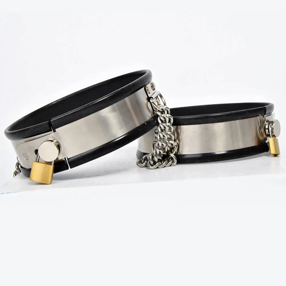 Stainless Steel Silicone Thigh Ring Cuffs Chastity Belt Bdsm Accessories Adult Games Cosplay Bondage Restraints Sexy Toys