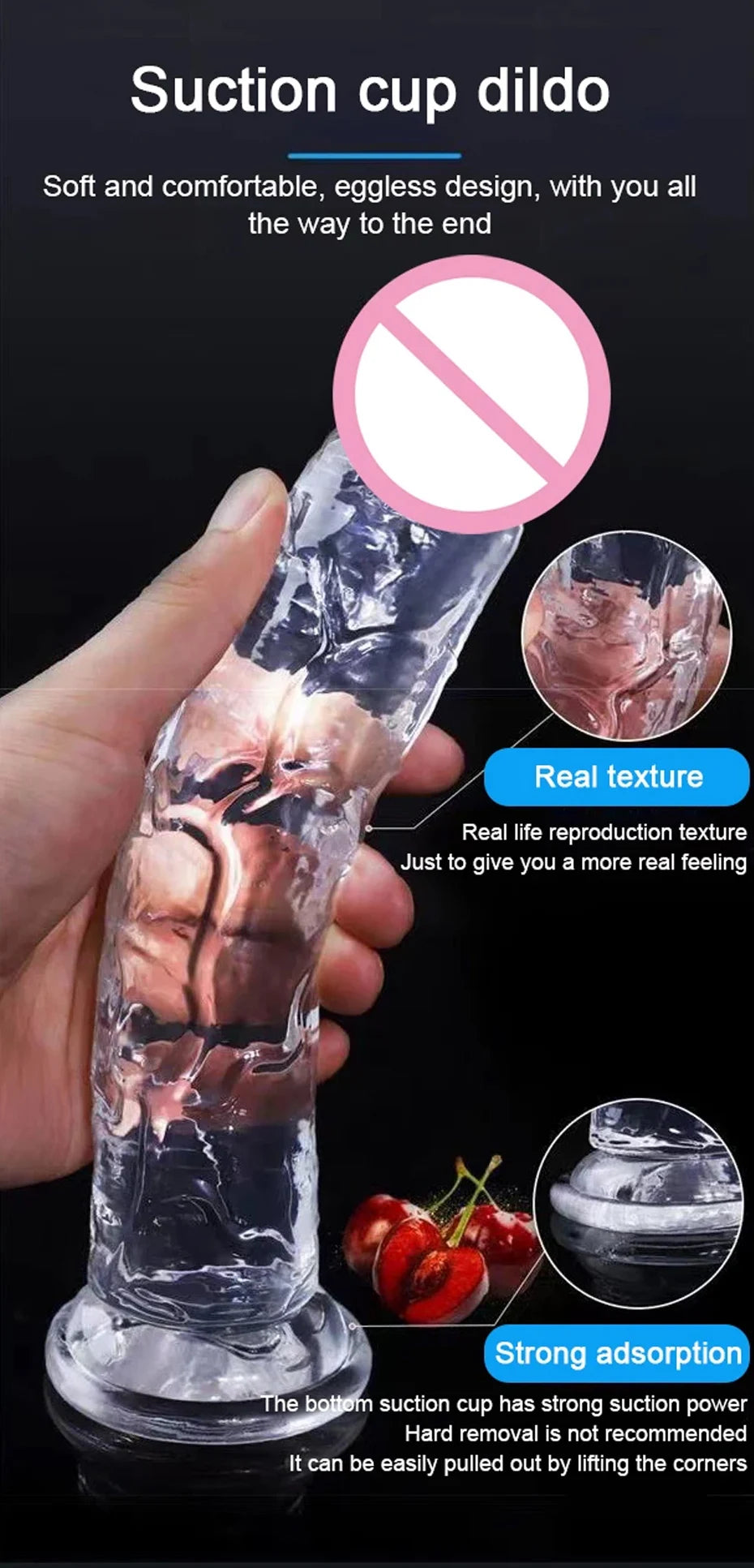 Realistic Dildo Jelly Penis Suction Cup Dildo 7 Size Female Masturbator Clitoral Stimulator Big Dick Lesbian Sex Toys For Women