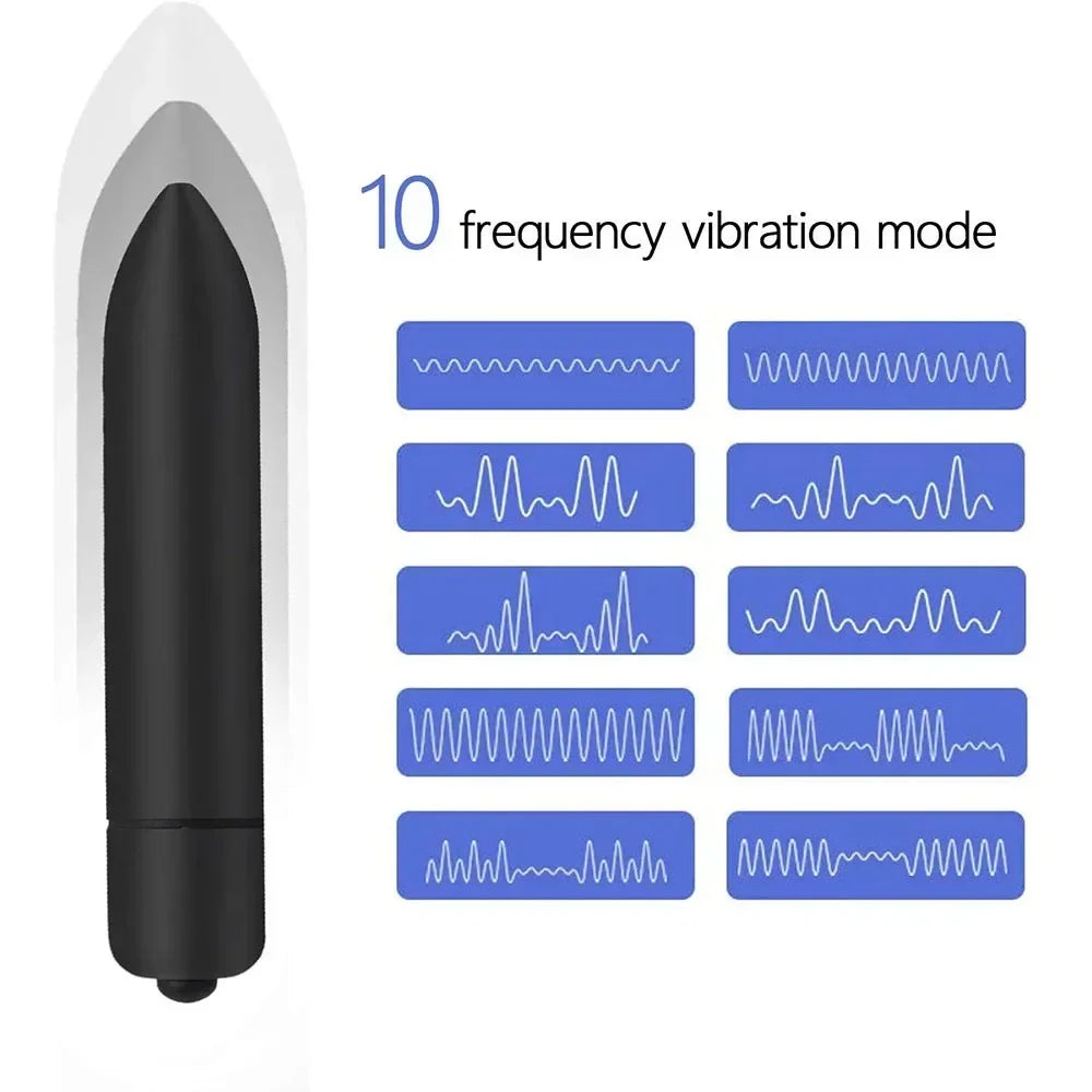 10 Speed Mini Bullet Vibrator for Women Waterproof Clitoris Stimulator Dildo Vibrators Vagina Sex Toys for Woman Sex Products