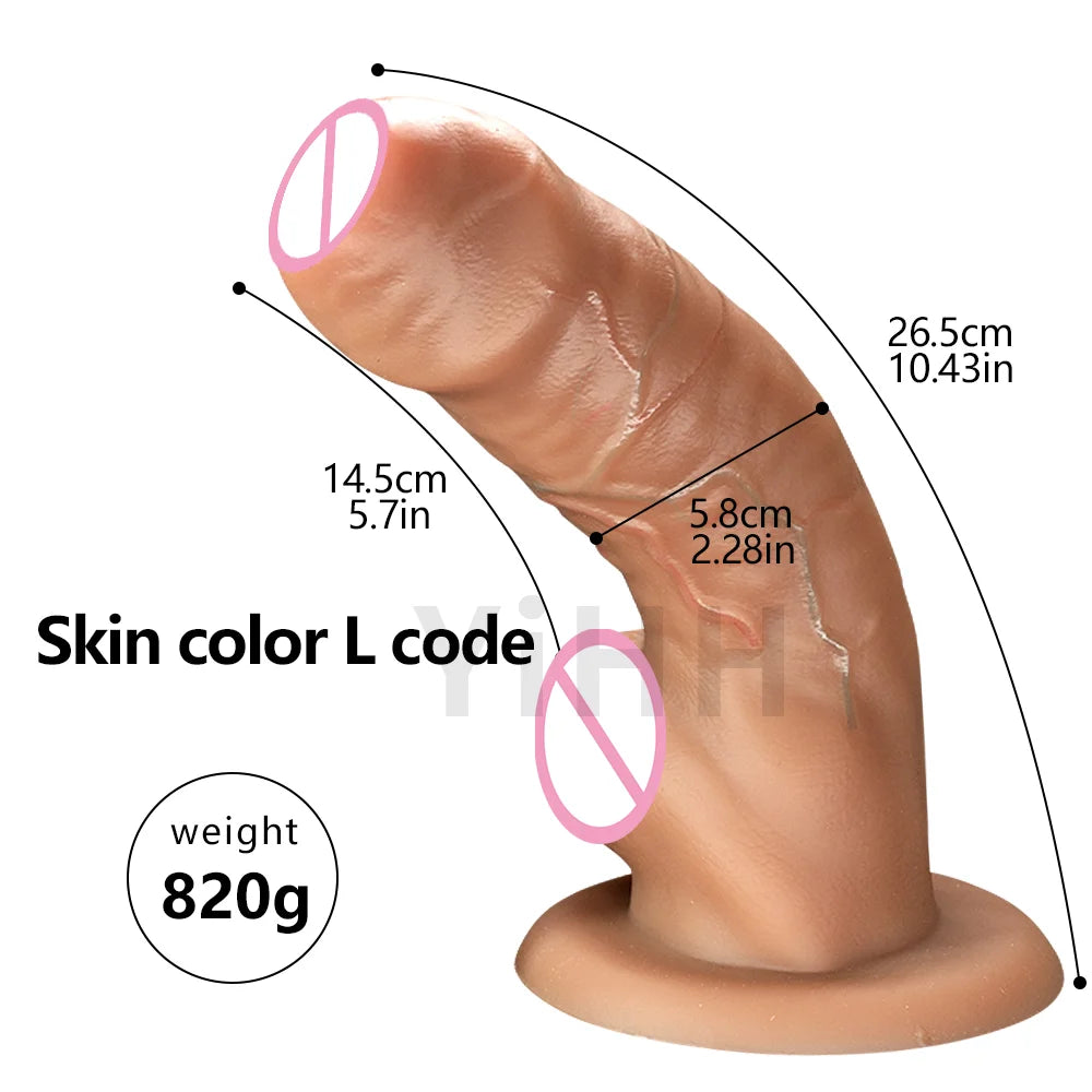 Soft Big Dildo Realistic Slicone Male Artificial Penis With Suction Cup Dick For Woman Masturbator Adult Sex Toys Stiff Dildos