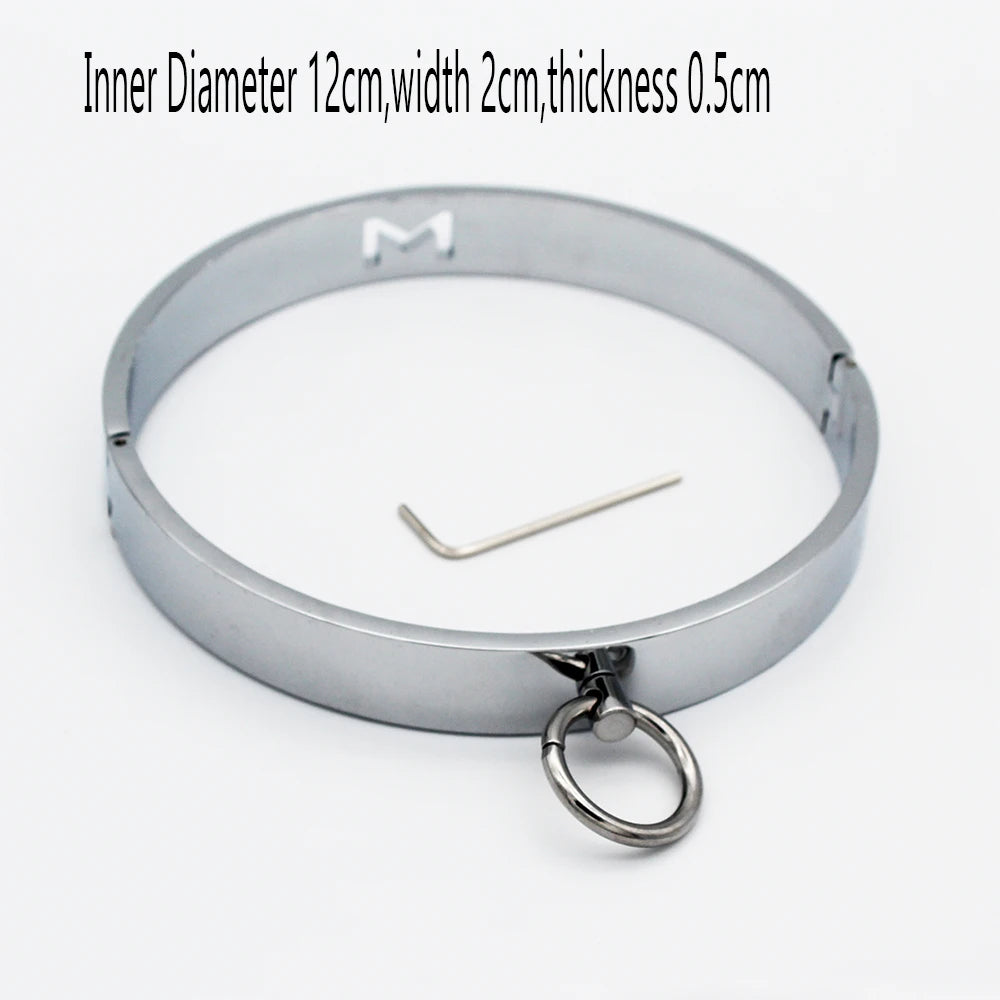 Metal Steel Ankle Wrist Cuff Handcuffs Restraints Slave BDSM Bondage Intimate Adult Game Sex Shop for Couples Sex Products