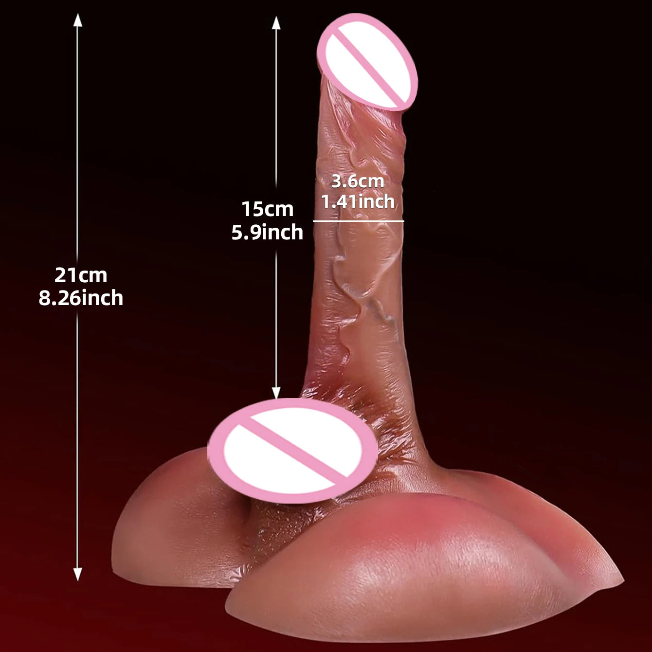 Realistic Male Torso Sex Doll - 2 in 1 Adult Toy with Flexible Dildo & Anal for Women Men Couples, Lifelike Masturbation Aid