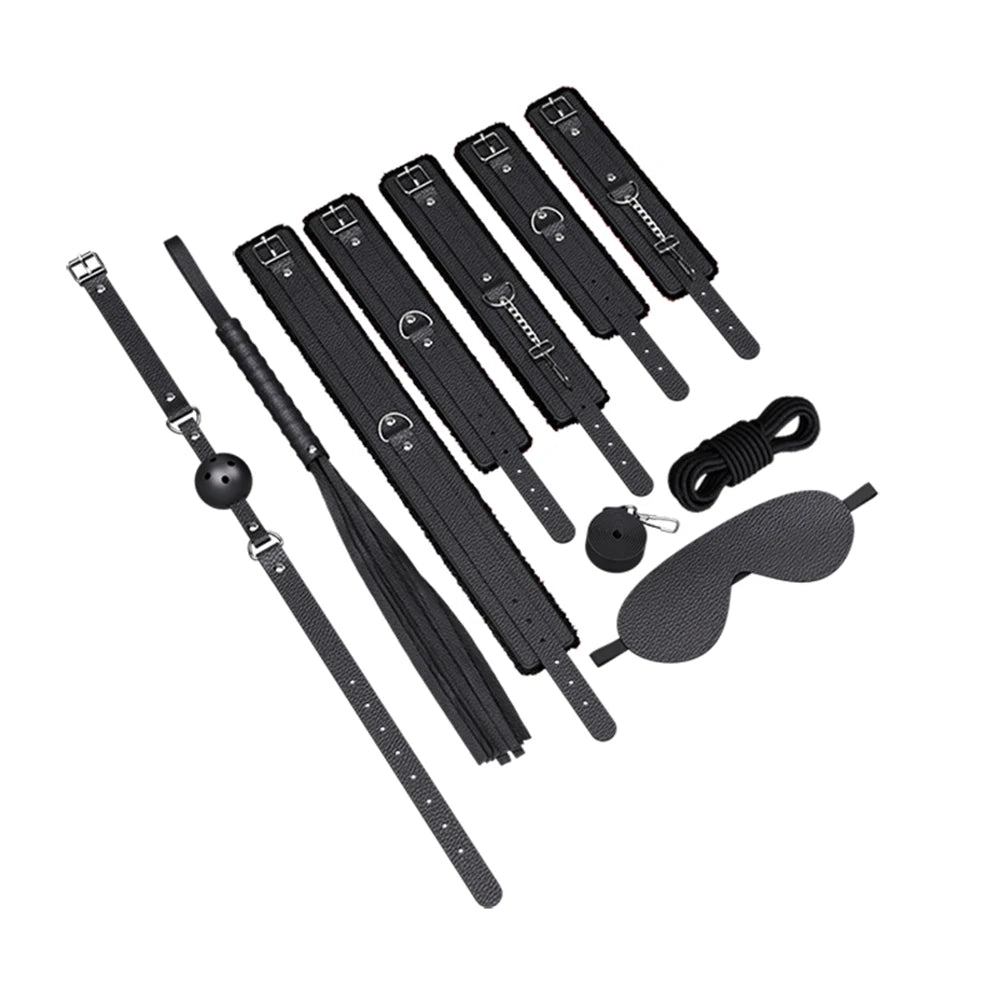 BDSM Adjustable Straps Bed Restraints Sex Bondage Kit For Couple Handcuffs Ankle Cuffs With Bondage Set SM Adult Games Sex Toys
