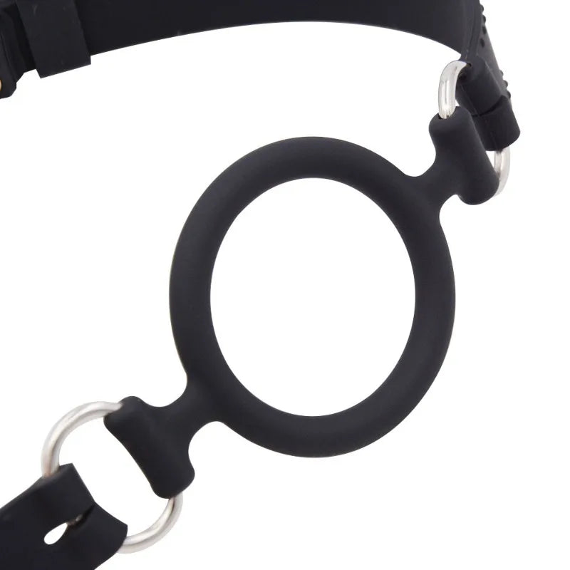 Silicone Ring Gag Mouth Restraint SM Toy for Couples Open Mouth Training Oral Play Fetish Bondage Adult Toy for Men and Women