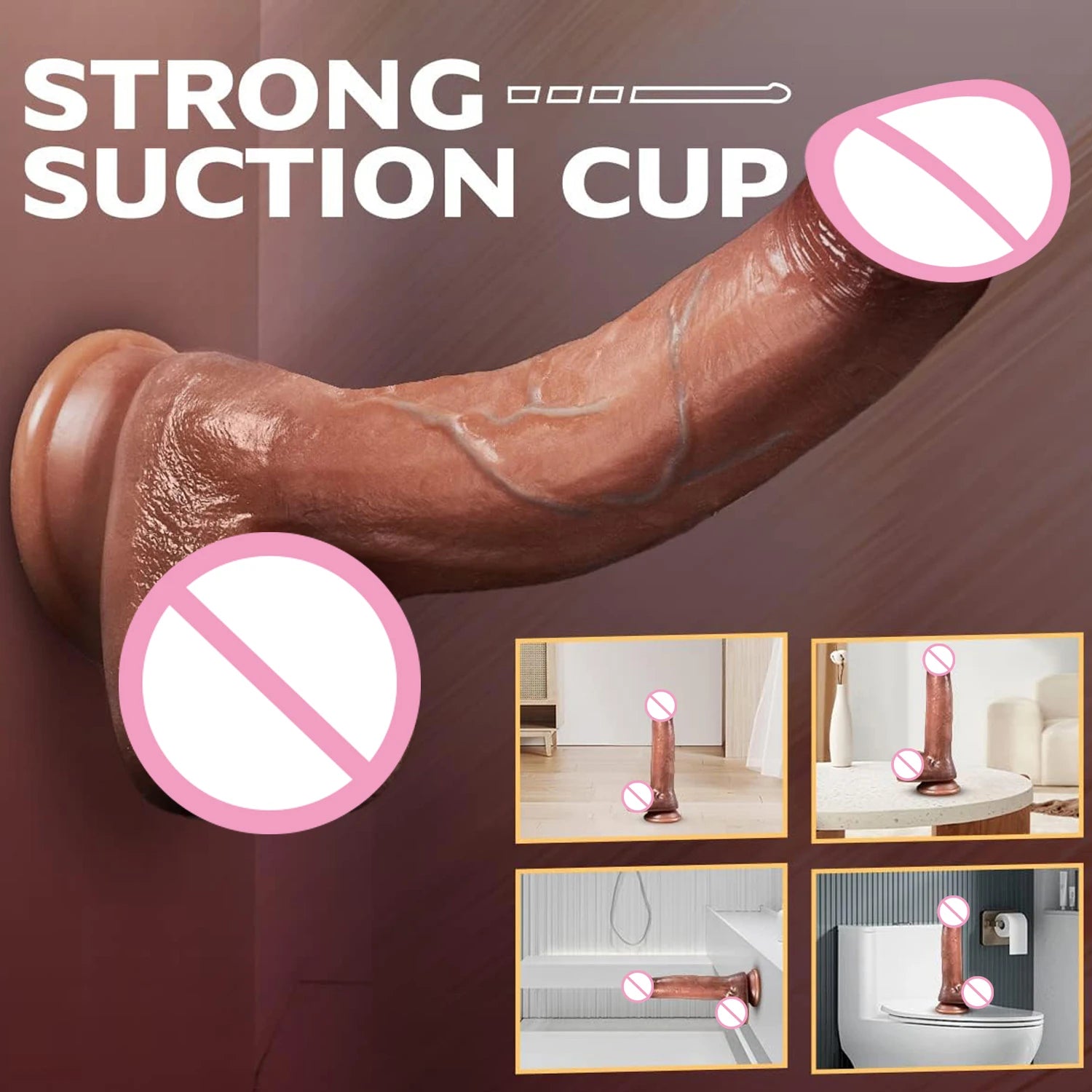 Super Realistic Dildo Vibrator Silicone Penis Anal Sex Female G-Spot Masturbator Adult Sex Toy Lesbian Gay Butt Plug For Women