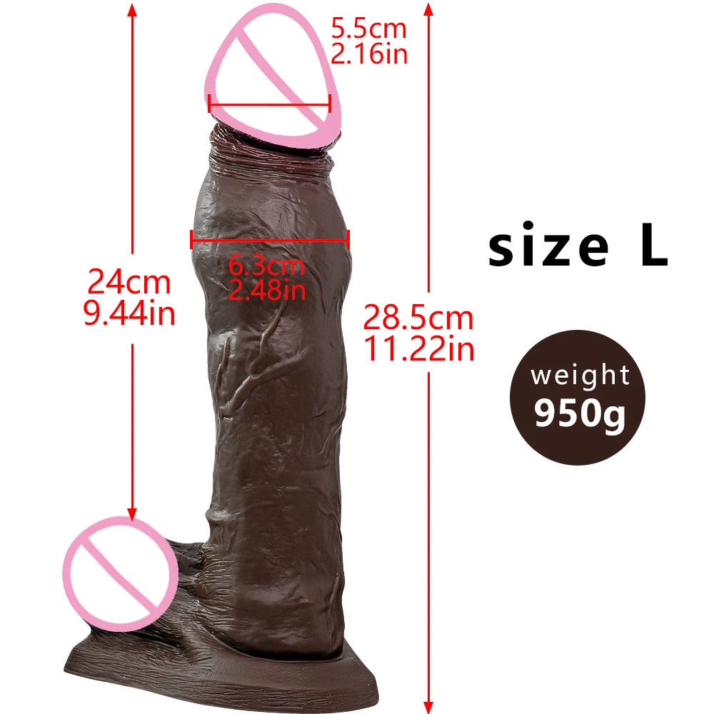 Soft Big Dildo Realistic Slicone Male Artificial Penis With Suction Cup Dick For Woman Masturbator Adult Sex Toys Stiff Dildos