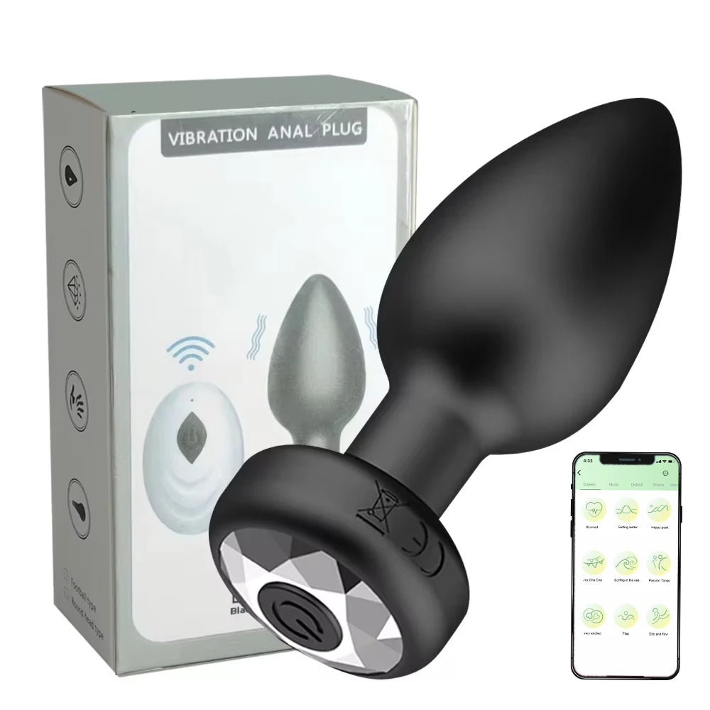 Vibrating Anal Vibrator for Man 10 Vibration Wireless Control Butt Plug Sex Toys for Couple Prostate Massager Adult Gay Products