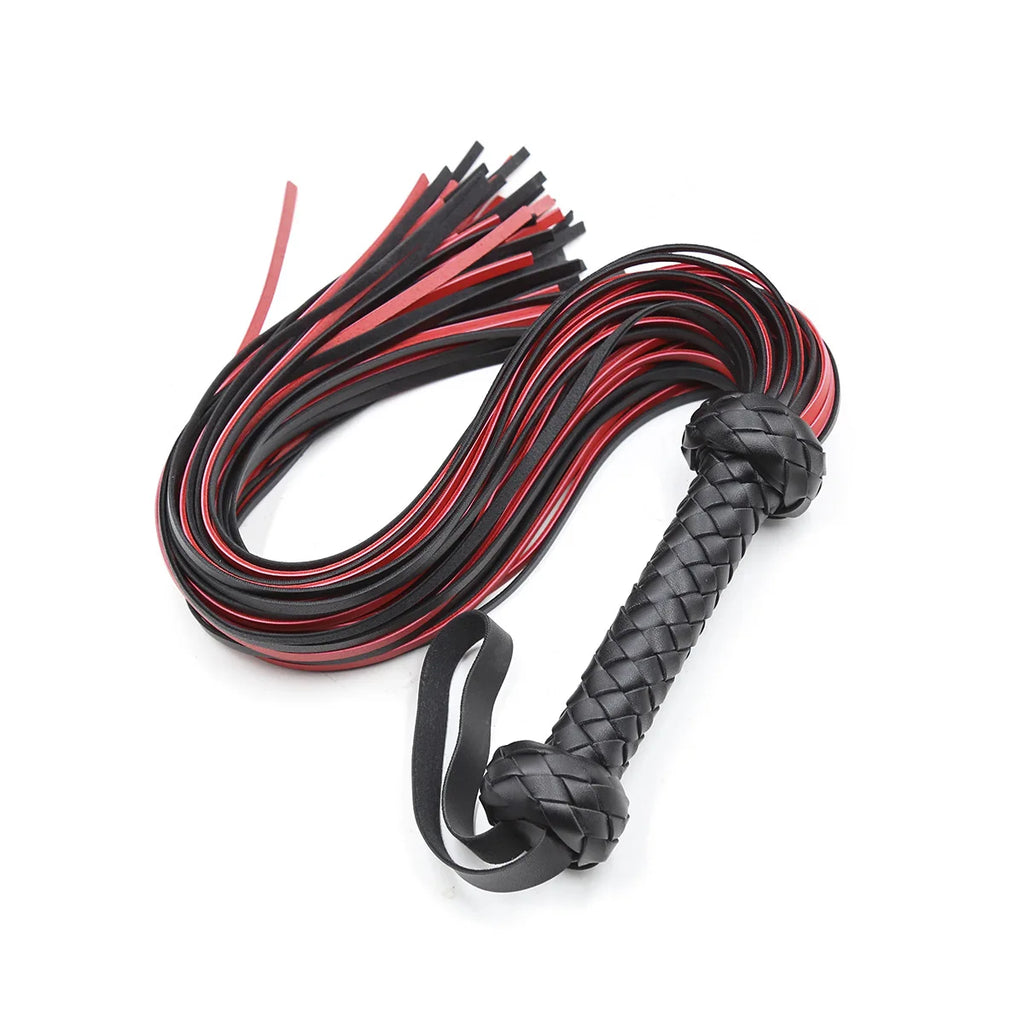 Silicone Whip Flogger for Couples Women - Bondage Flirt Spanking BDSM Fetish Riding Crop Chastity Erotic Sex Toy