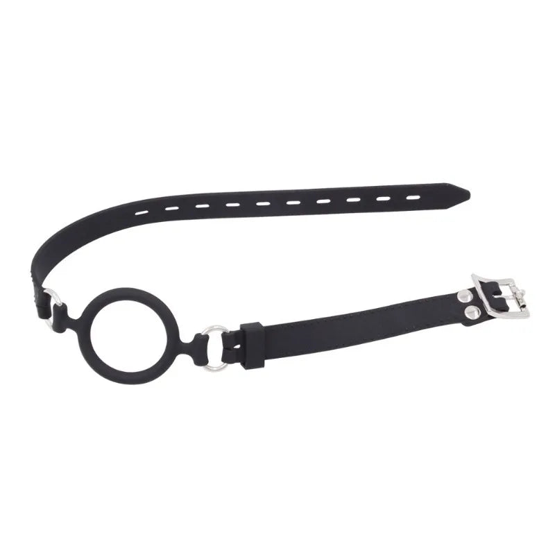 Silicone Ring Gag Mouth Restraint SM Toy for Couples Open Mouth Training Oral Play Fetish Bondage Adult Toy for Men and Women