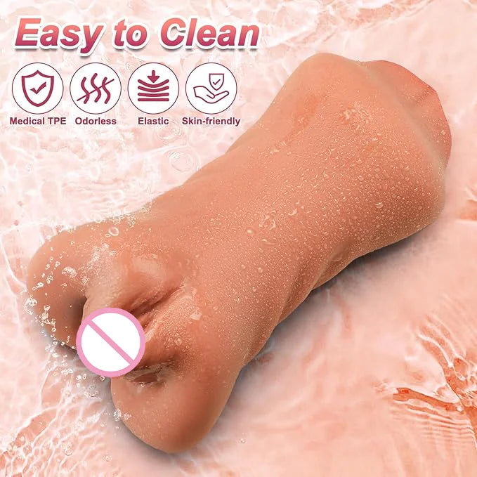 3 in 1 Pocket Pussy Male Masturbator Adult Sex Toys for Men Penis Stimulation Male Blowjob Stroker Toy Tight Anus & Real Mouth